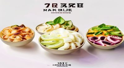 91豆花口味测评视频封面，主播面前摆放六种不同口味豆花逐一品尝，表情生动有趣